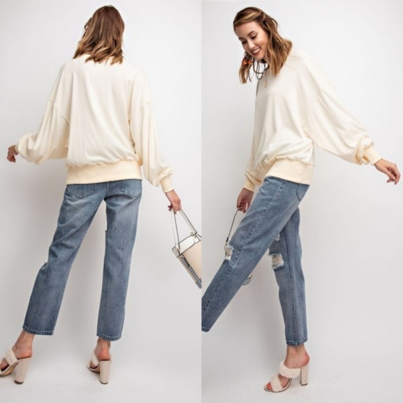 EASEL Oversized Knit Sweater - Picture 1 of 5